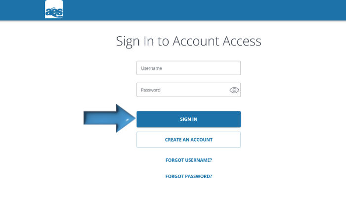 Screenshot of Official AESsuccess Login Page Screenshot of Official AESsuccess Login Page